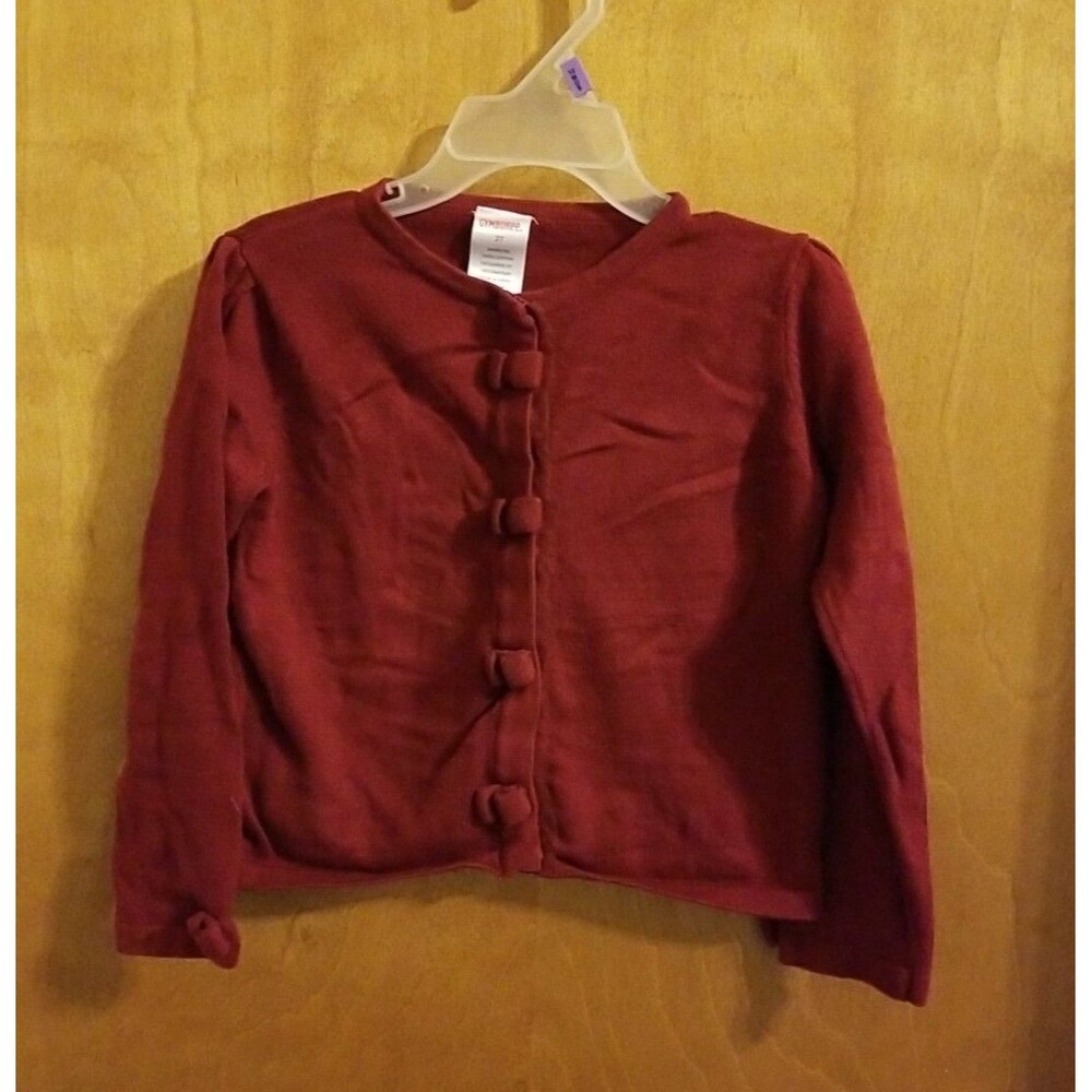 Girl's 2t deep red Gymboree cardigan sweater